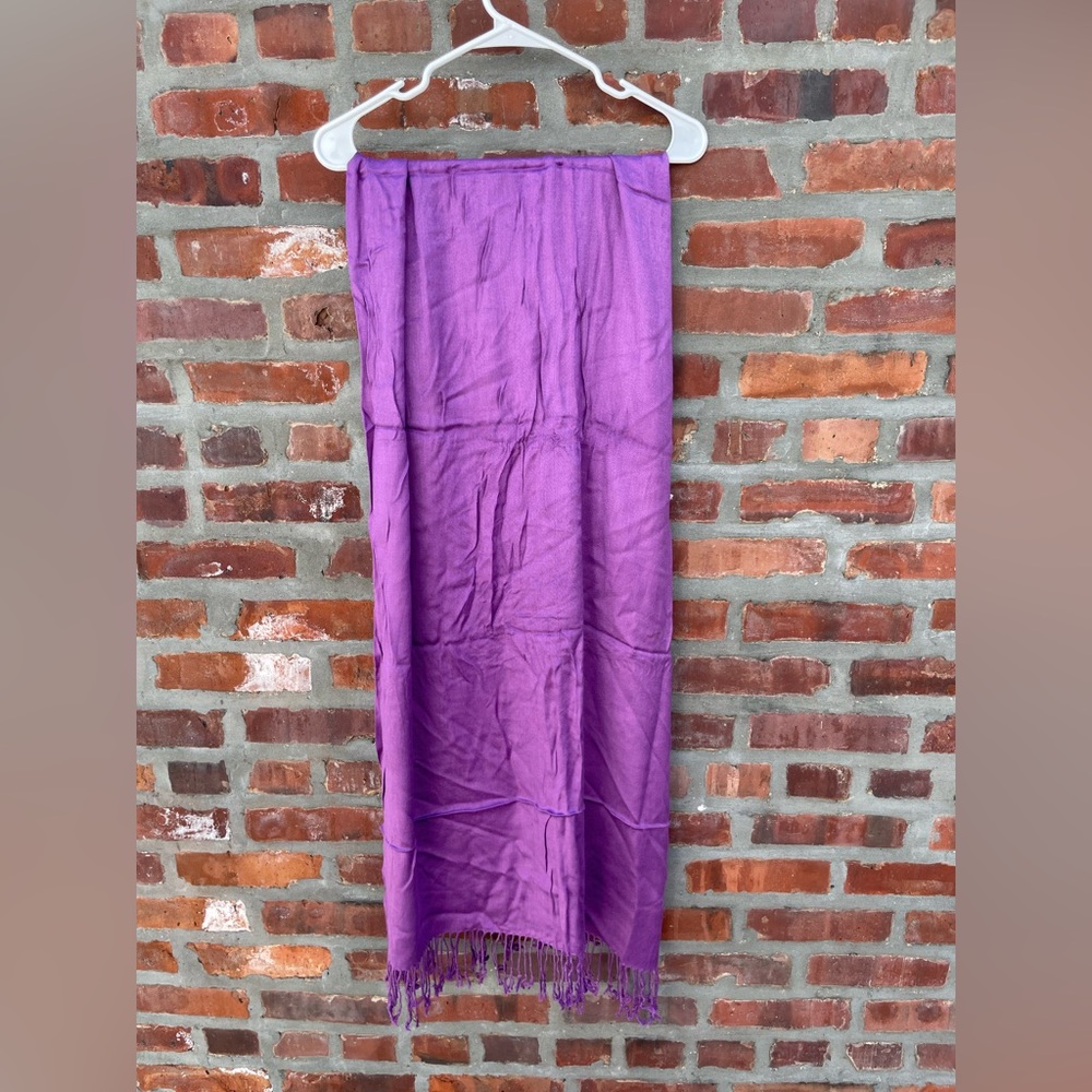 Purple cotton scarf